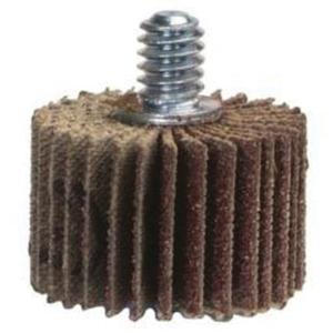 Grind-O-Flex™ Mini Quick-Change Flap Wheel - 2", 120, 60, 80, 180, 240, 40, 1", 1/4"-20, Ceramic Alumina, 25000, Fine, Metals, Plastic, Rubber and Wood, Mandrel