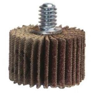 Grind-O-Flex™ Mini Quick-Change Flap Wheel - 2-1/2", 120, 60, 80, 3/8", 1/4"-20, Aluminum Oxide, 20000, Fine, Metals, Plastic, Rubber and Wood, Mandrel