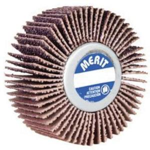 Grind-O-Flex™ Mini Quick-Change Flap Wheel - 3", 120, 60, 80, 180, 240, 40, 1", 1/4"-20, Ceramic Alumina, 20000, Fine, Metals, Plastic, Rubber and Wood, Mandrel