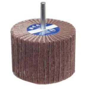 Non-Woven Interleaf Flap Wheel - 2", 1-1/2", 80, 1/4", Aluminum Oxide, Shank, 12 000