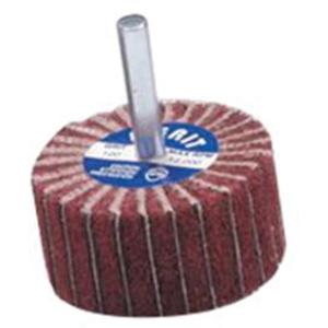 Non-Woven Interleaf Flap Wheel - 2", 1", 120, 1/4", Aluminum Oxide, Shank, 12 000