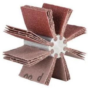 Plain Flap B-810 Bore Polisher - 2-3/4", 120, 60, 80, 180, 1-1/2", Aluminum Oxide, 16 000