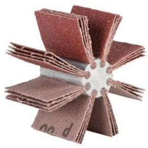 Plain Flap B-815 Bore Polisher - 3-3/4", 120, 60, 80, 180, 240, 1-1/2", Aluminum Oxide, 15 000