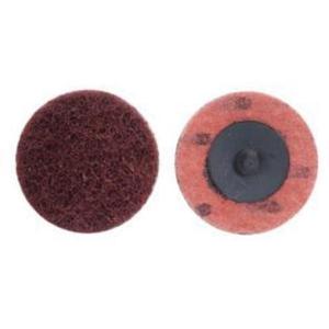 Non-Woven Quick-Change Buffing Disc - 2", Coarse, TR (Type III), Aluminum Oxide, 30 000, Maroon
