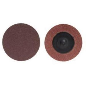ALO Plus PowerLock® Cloth Disc - 2", TR (Type III), 120, Aluminum Oxide, Exotic Alloys, Roll-On/Off, 2-Ply Y-Weight Polyester