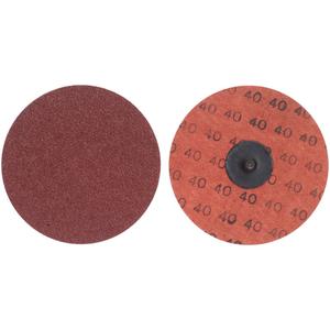 Quick-Change Surface Preparation Disc - 4", TR (Type III), 50, Aluminum Oxide, Softer Metals, Roll-On/Off, 2-Ply Y-Weight Polyester