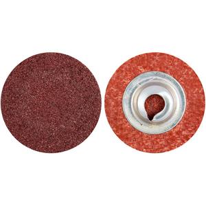 Quick-Change Surface Preparation Disc - 1", TS (Type II), 36, Aluminum Oxide, Aluminum, Brass, Bronze, Carbon Steel, Stainless Steel, Titanium, Turn-On/Off, 2-Ply Y-Weight Polyester