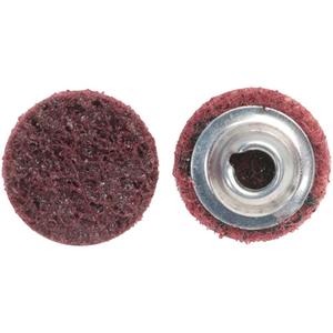 Non-Woven Quick-Change Discs - 2", Medium, TS (Type II), Aluminum Oxide, 30 000, Maroon