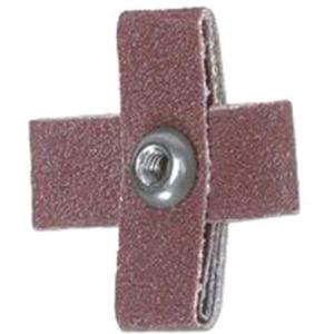 Cross Abrasive Pad - Cross, 60, 1-1/2", 1-1/2", Aluminum Oxide, None, 1/2", 8-32, 8