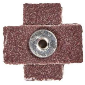 Cross Abrasive Pad - Cross, 120, 1", 1", Aluminum Oxide, None, 3/8", 3-48, 8