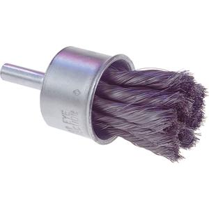 Knot Wire End Brush - 1/2", 0.0104", Steel, 1/4"