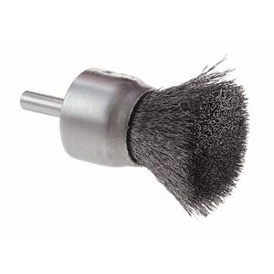 Crimped Wire End Brush - 1", 0.006, Steel