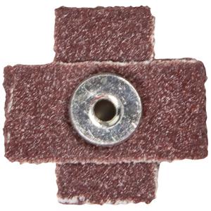 Cross Abrasive Pad - Cross, 80, 1", 1", Aluminum Oxide, None, 3/8", 3-48, 8