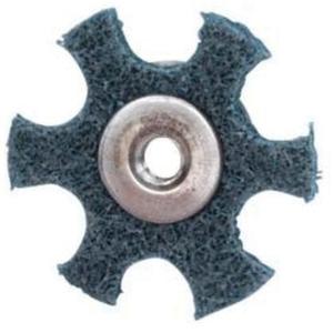 Abrasotex Surface Preparation Star - 1-1/2", Very Fine, 1/4"-20, Aluminum Oxide, Resin