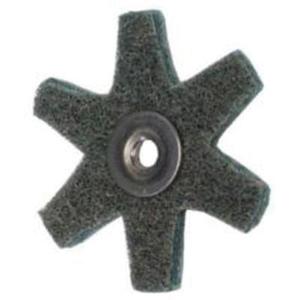 Abrasotex Surface Preparation Star - 2", Very Fine, 1/4"-20, Aluminum Oxide, Resin