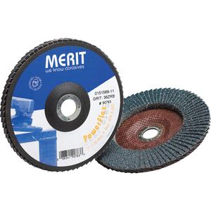 Flap Wheels - 60, 4-1/2", 7/8", Zirconium, 27, 13000