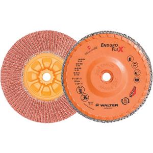 Enduro-Flex™ Flap Disc - 40, 60, 80, 120, 6", 5/8"-11, Zirconia Alumina, 27, 10 200