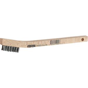 Small Cleaning Scratch Brushes - 1-7/16", 7-3/4", 3 x 7, 7/16", Stainless Steel, Angled back, Stainless Steel
