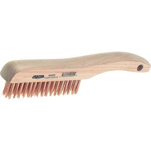 Shoe Handle Scratch Brush - 5-1/4", 10", 4" X 16", 1-1/8", Steel, Shoe handle