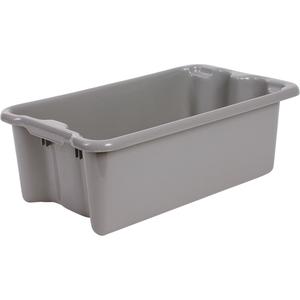 Polylewton Stack-N-Nest® Containers - Grey, 12", 21", 17", 21.0" x 17.0", 18.8" x 15.0", 12", 1.8