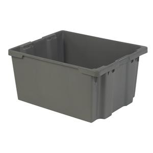 Polylewton Stack-N-Nest® Containers - Grey, 15.1", 30.1", 24", 30.1 x 24.0, 27.0 x 21.0, 15.1", 4.7