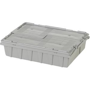Flipak® Polyethylene Plastic (PE) Distribution Containers - Grey, 5.5", 21.8", 15.1", 21.8 x 15.1, 18.9 x 13.7, 0.7, 3.6:1