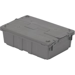 Flipak® Polyethylene Plastic (PE) Distribution Containers - Grey, 6.5", 20.6", 13.5", 20.6 x 13.5, 18.2 x 11.7, 0.8, 2.1:1