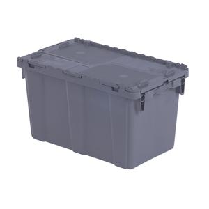 Flipak® Polyethylene Plastic (PE) Distribution Containers - Grey, 12.8", 22.3", 13", 22.3 x 13.0, 19.1 x 10.9, 1.6, 3.8:1