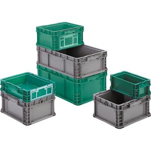 StakPak Plus 4845 System Containers - Medium Green, 7-2/5", 12", 5", 1/12", 1/24", 4.5", 0.1