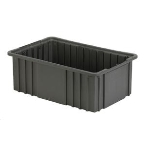 Divider Box - Grey, Light Blue, Polyethylene, 6", 15.5", 9.9"