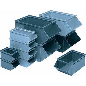 Steel Bin - 100 lbs., Blue, 5-1/2", 12", 4-1/2", 200
