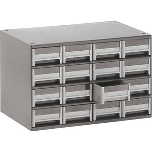 Modular Parts Cabinets - 2-1/8", 17", 10-9/16", Grey, Steel, 16, 10.5625", 2.125", 4"