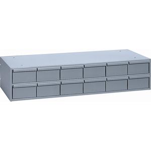 Industrial Drawer Cabinets - 7-3/8", 33-3/4", 11-5/8", 12, Grey, Steel