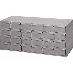 Industrial Drawer Cabinets - 17", 33-3/4", 11-3/4", 24, Grey, Steel, 11.25", 3.5", 5.375"