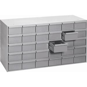 Industrial Drawer Cabinets - 21-1/8", 33-3/4", 11-3/4", 30, Grey, Steel, 11.25", 3.5", 5.375"