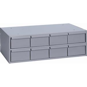 Industrial Drawer Cabinets - 7-3/8", 22-3/4", 11-5/8", 8, Grey, Steel, 11.25", 2.6", 5.375"