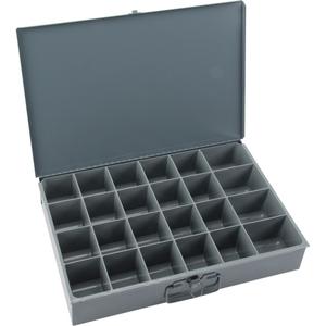 Compartment Scoop Boxes - 3", 18", 12", 24, Grey, Steel, Large