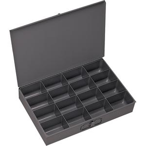 Compartment Scoop Boxes - 2", 13-3/8", 9-1/4", 16, Grey, Steel, Small