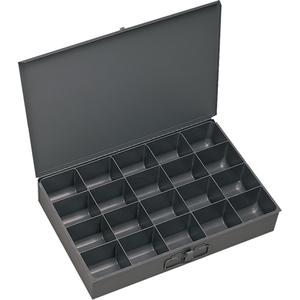 Compartment Scoop Boxes - 2", 13-3/8", 9-1/4", 20, Grey, Steel, Small