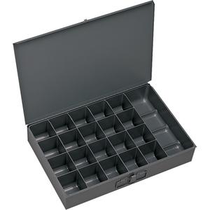 Compartment Scoop Boxes - 2", 13-3/8", 9-1/4", 21, Grey, Steel, Small