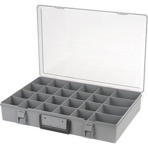 Compartment Case - 3", 18-1/2", 13", 24, Grey, Plastic