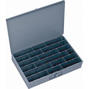 Compartment Scoop Boxes - 12", 18", 3", 17, Large, Steel, Grey