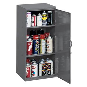 Utility Cabinet - 30", 13-3/4", 12-3/4", 2, Grey, Steel, 35 lbs., Welded (Assembled), 2 Adjustable
