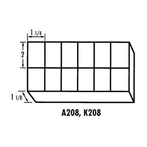 K-Resin Compartment Box - 12, Transparent, Plastic