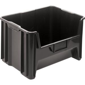 Giant Stacking Containers - Black, Grey, Blue, Ivory, 100 lbs., 19-7/8", 15-1/4", 12-7/16", 15 1/4" L x 19 7/8" W x 12 7/16" H
