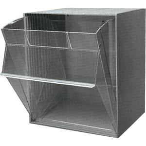 Tip-Out Bins Modular Storage System - 11-3/16", 11-7/8", 13-7/8", 1, Grey, 11 1/16 x 8 7/8 x 13 5/8