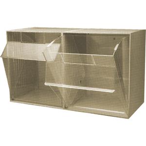 Tip-Out Bins Modular Storage System - 23-5/8", 11-7/8", 13-7/8", 2, Ivory, 11 1/16 x 8 7/8 x 13 5/8