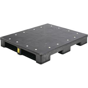 Rackstar II™ Pallet - 30000 lbs., 6000 lbs., 4-Way, 48", 40", 6", Black, without lip (includes 16 deck grommets), 6000, 6000, 3000