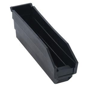 Recycled Shelf Bin - 8 lbs., 11-5/8", 2-3/4", 4", Black, 10-1/4", 1-5/8", 4"