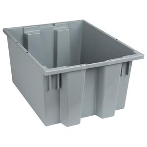 Stack & Nest Totes - Grey, 10", 19.5", 15.5", 10", 19.5", 15.5", 16 x 13 1/4 x 9 7/8